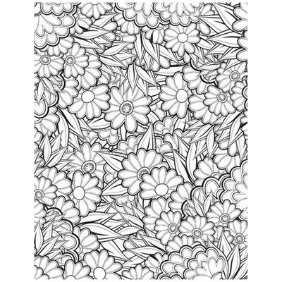 Flowers- Colouring Book for Adults