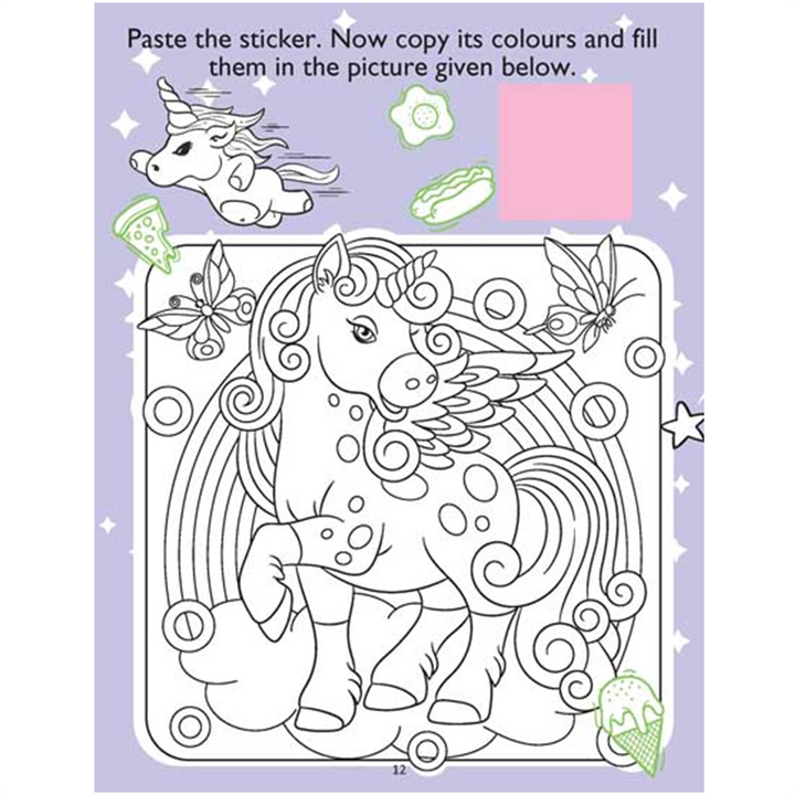 My Magical Unicorn Sticker and Activity Book for Children Age 3 - 8 Years - With Bright Stickers to Decorate