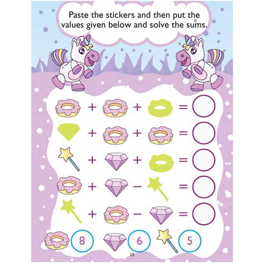 My Magical Unicorn Sticker and Activity Book for Children Age 3 - 8 Years - With Bright Stickers to Decorate