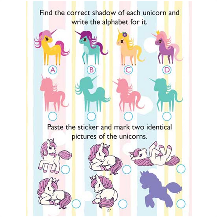 My Magical Unicorn Sticker and Activity Book for Children Age 3 - 8 Years - With Bright Stickers to Decorate