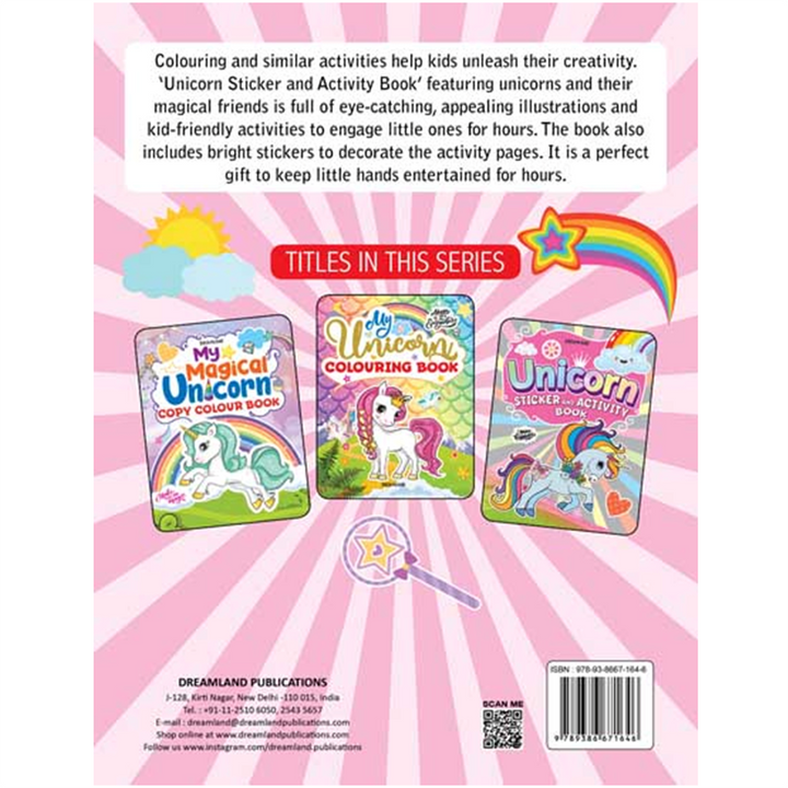 My Magical Unicorn Sticker and Activity Book for Children Age 3 - 8 Years - With Bright Stickers to Decorate