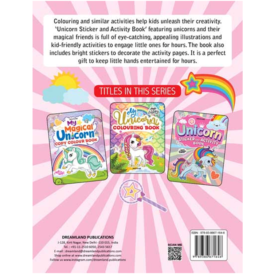 My Magical Unicorn Sticker and Activity Book for Children Age 3 - 8 Years - With Bright Stickers to Decorate