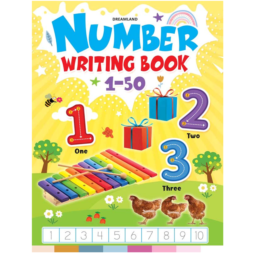 Number Writing Book 1-50