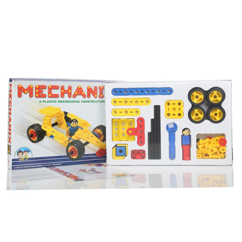 Mechanix Cars - 2 | 81 Pieces Plastic Construction Play Set (3-7 Years)