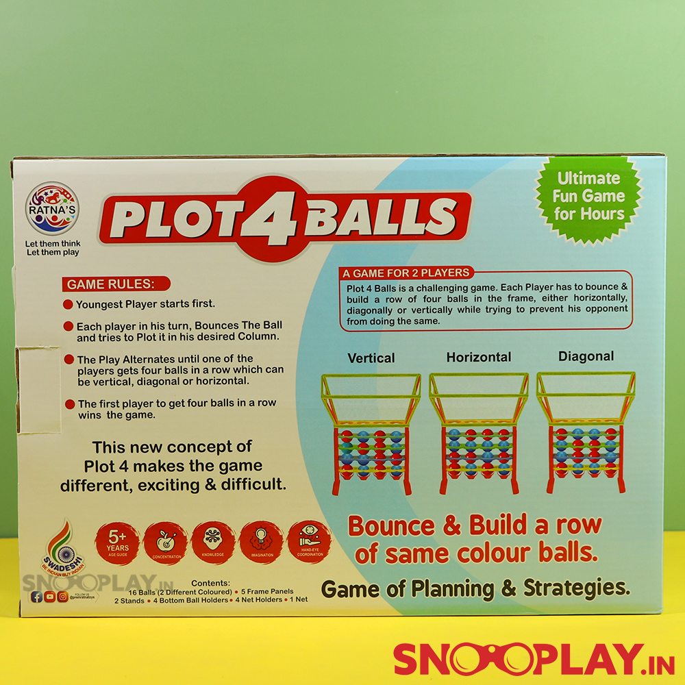 Plot 4 Balls (Bounce & Build) - Active Play