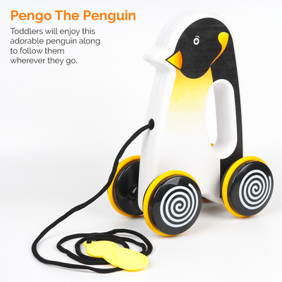 Pengo the Penguin Pull Along Toy