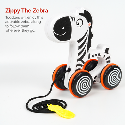 Zippy the Zebra Pull Along Toy