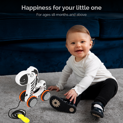 Pull Along Zippy the Zebra a Perfect Walking Companion for Toddlers