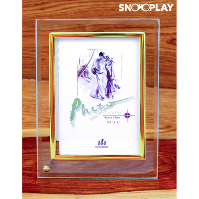 Glass Photo frame (3.5 inches by 5 inches) best unique birthday return gift for kids and adults buy online-Snooplay.in