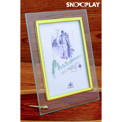Glass Photo frame (3.5 inches by 5 inches) best unique birthday return gift for kids and adults buy online-Snooplay.in
