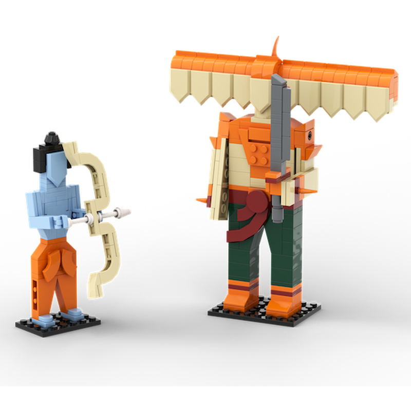 Rama + Ravana Building Set (273 Pieces) - COD Not Available