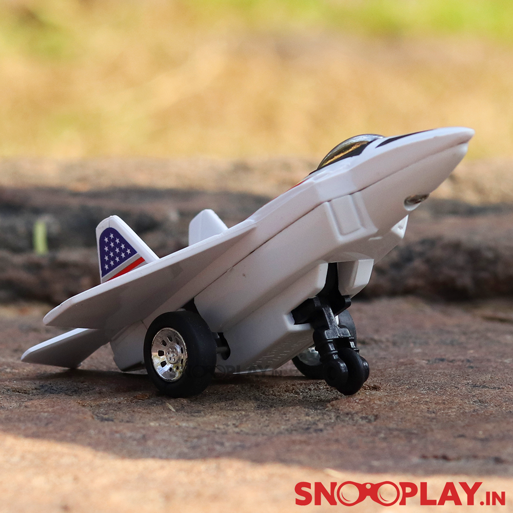 Raptor Fighter Plane Toy (Press & Go) - Assorted Colours