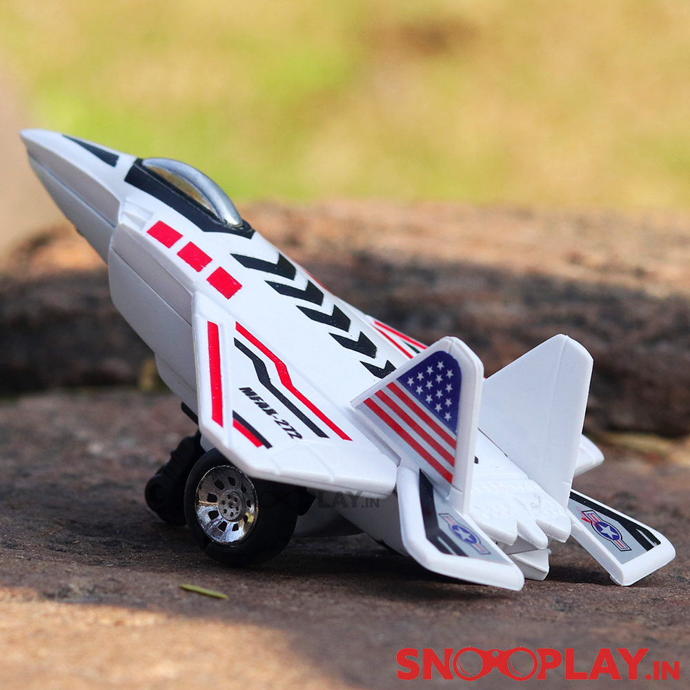 Raptor Fighter Plane Toy (Press & Go) - Assorted Colours