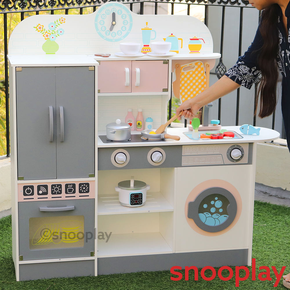 Buy Realistic Wooden Kitchen Set Jumbo on Snooplay India