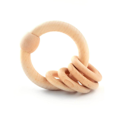 Ring shaped Wooden Rattle