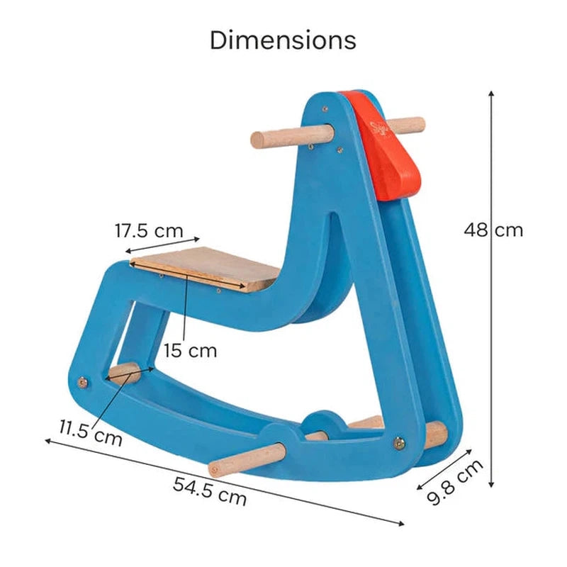 Stallion Rocker - Small (Wooden Horse Rider)