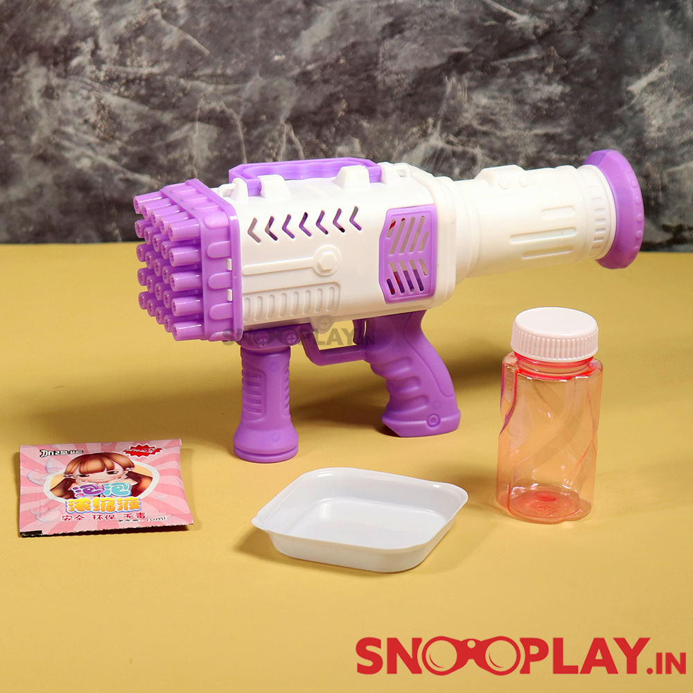 Rocket Bubble Gun Toy for Kids (Small)