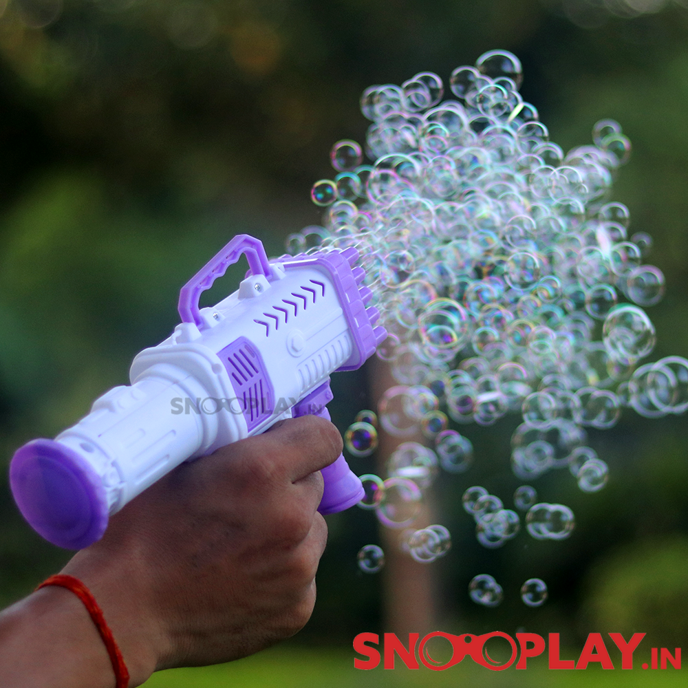 Rocket Bubble Gun Toy for Kids (Small)