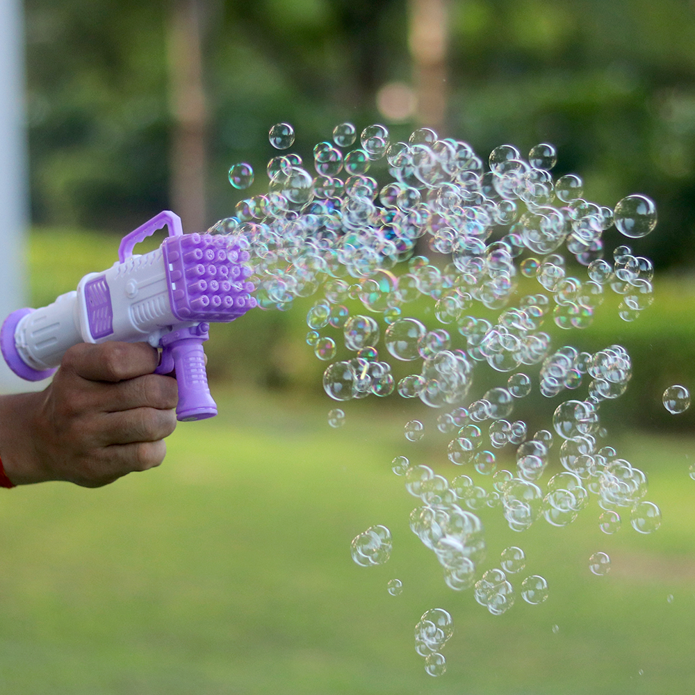 Rocket Bubble Gun Toy for Kids (Small)