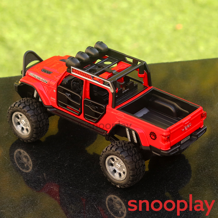 Diecast Rubicon Jeep Model Car with Light & Sound (Scale: 1:32) ( Assorted Colors)