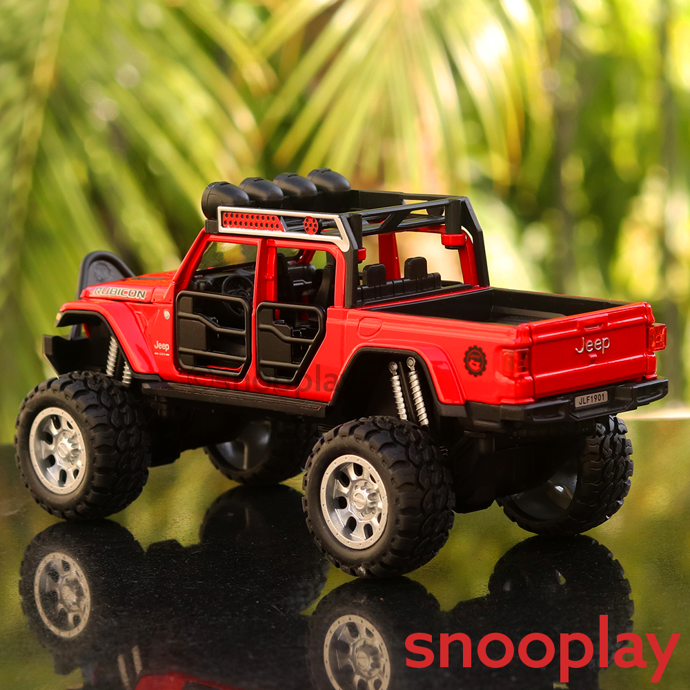 Diecast Rubicon Jeep Model Car with Light & Sound (Scale: 1:32) ( Assorted Colors)