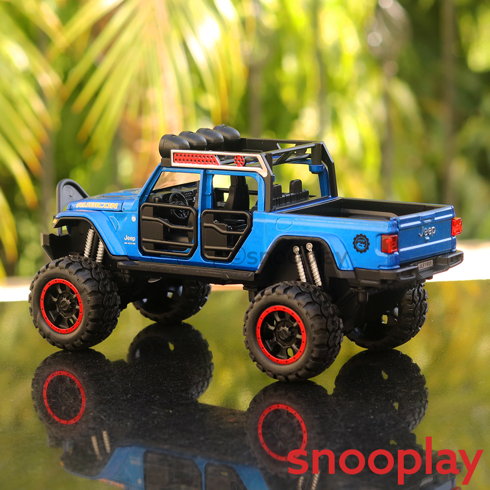 Diecast Rubicon Jeep Model Car with Light & Sound (Scale: 1:32) ( Assorted Colors)