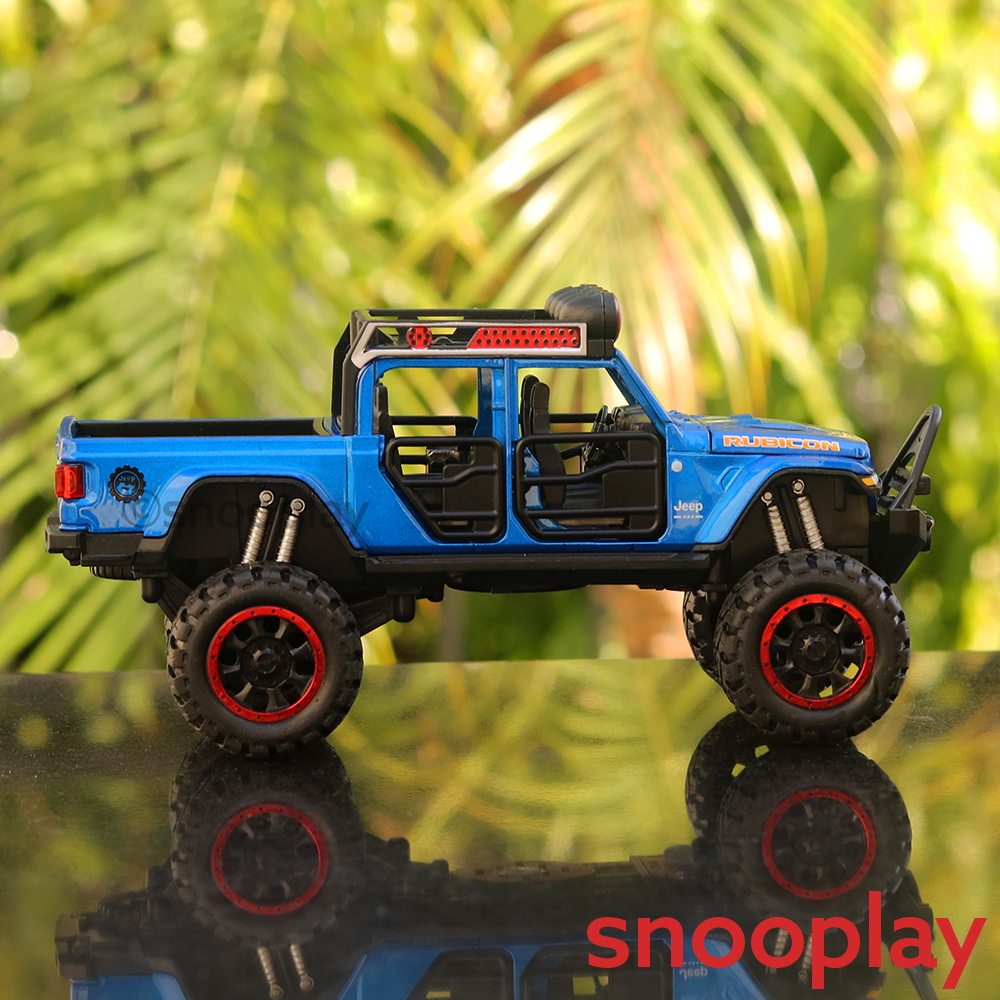 Diecast Rubicon Jeep Model Car with Light & Sound (Scale: 1:32) ( Assorted Colors)