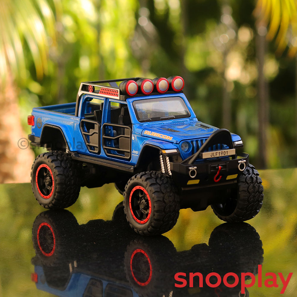 Diecast Rubicon Jeep Model Car with Light & Sound (Scale: 1:32) ( Assorted Colors)