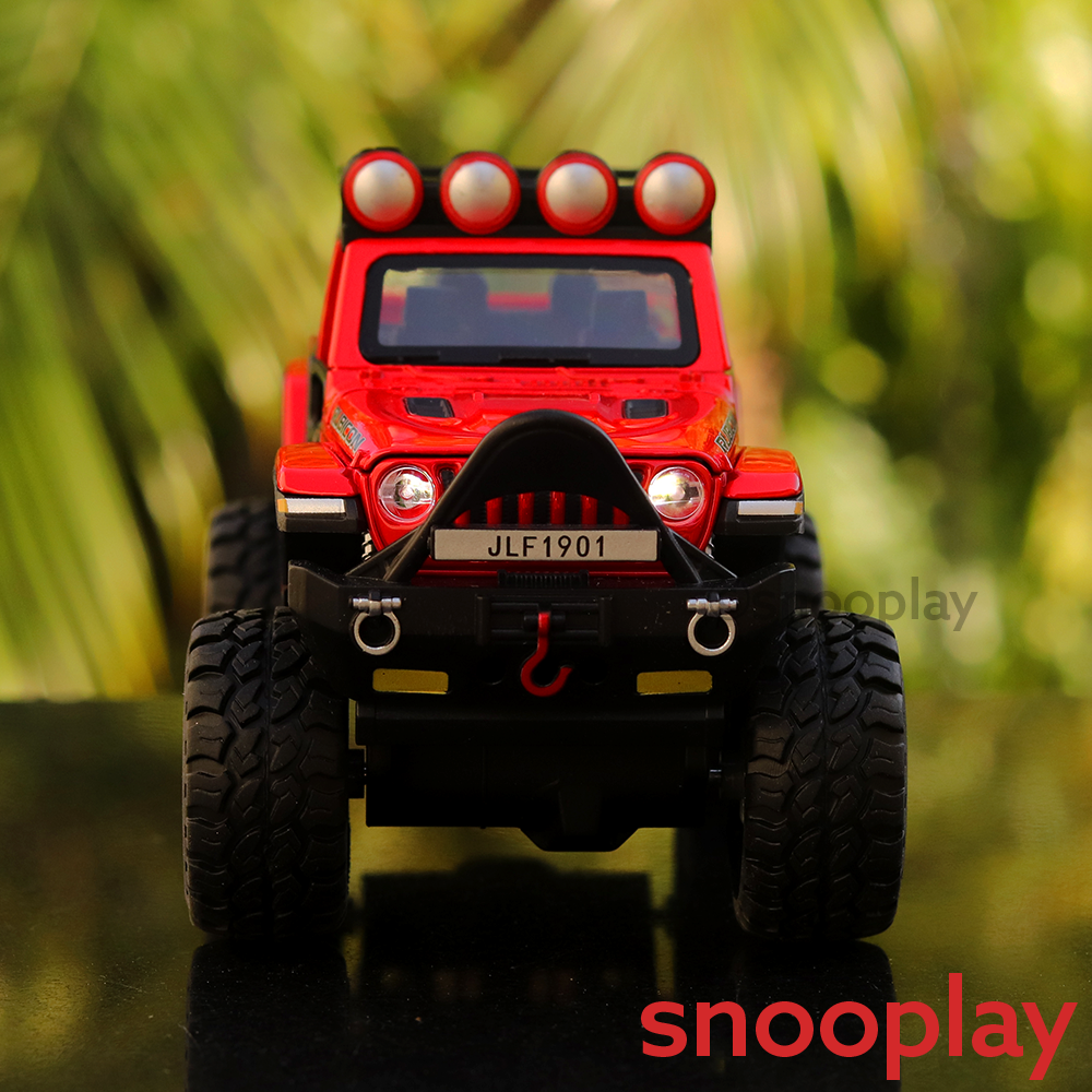 Diecast Rubicon Jeep Model Car with Light & Sound (Scale: 1:32) ( Assorted Colors)