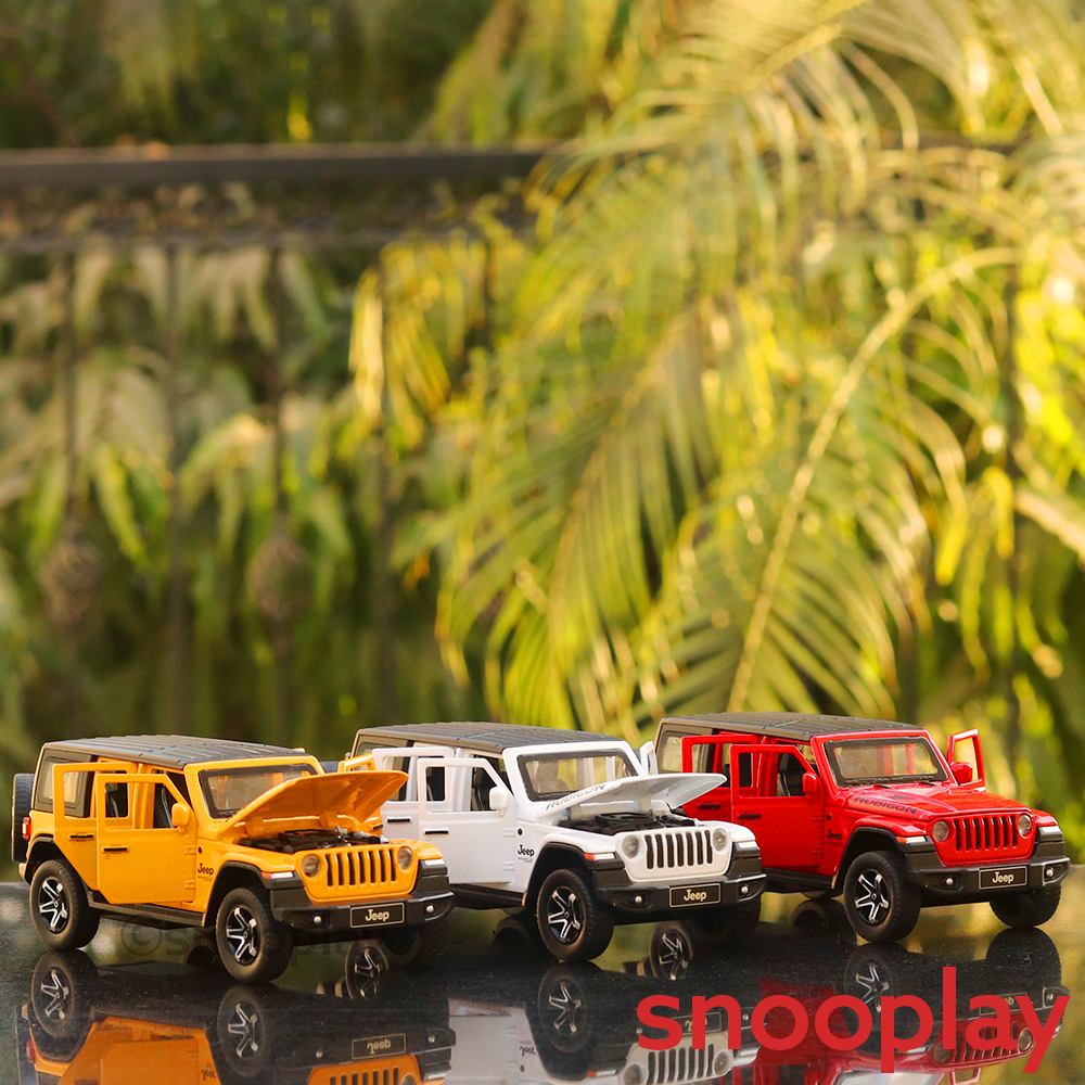 Diecast SUV resembling Jeep (3205) with Light & Sound - Scale Model 1:32 (Assorted Colours)