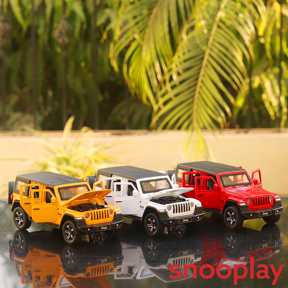 Diecast SUV resembling Jeep (3205) with Light & Sound - Scale Model 1:32 (Assorted Colours)