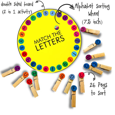 Alphabet Wheel Activity 2 in 1