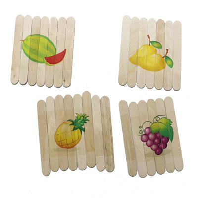 Fruit Popsicles Puzzle 4 in 1 for Kids