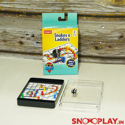 Snakes & Ladders Game (Travel Edition) - Mini Board Game