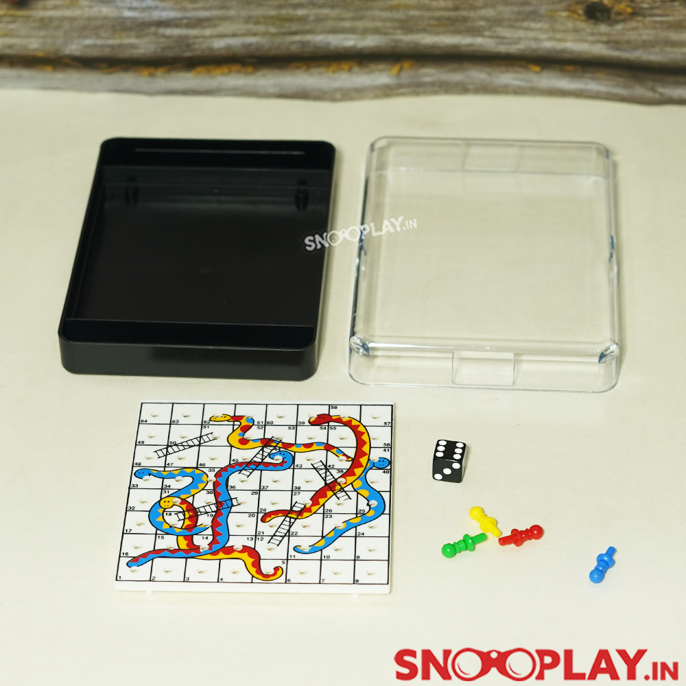 Snakes & Ladders Game (Travel Edition) - Mini Board Game