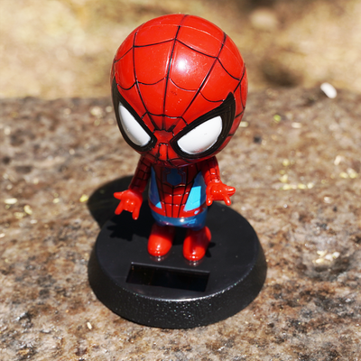 A great collectible figure, spiderman bobblehead that uses power itself and bobbles when you drive.
