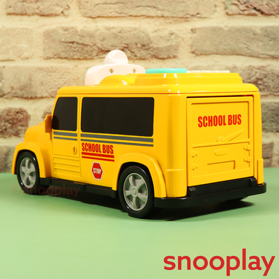 School Bus Piggy Bank Toy Car