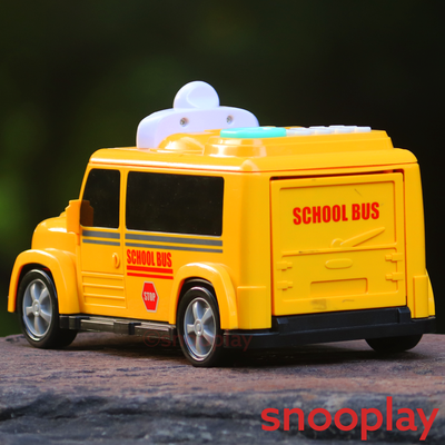 School Bus Piggy Bank Toy Car