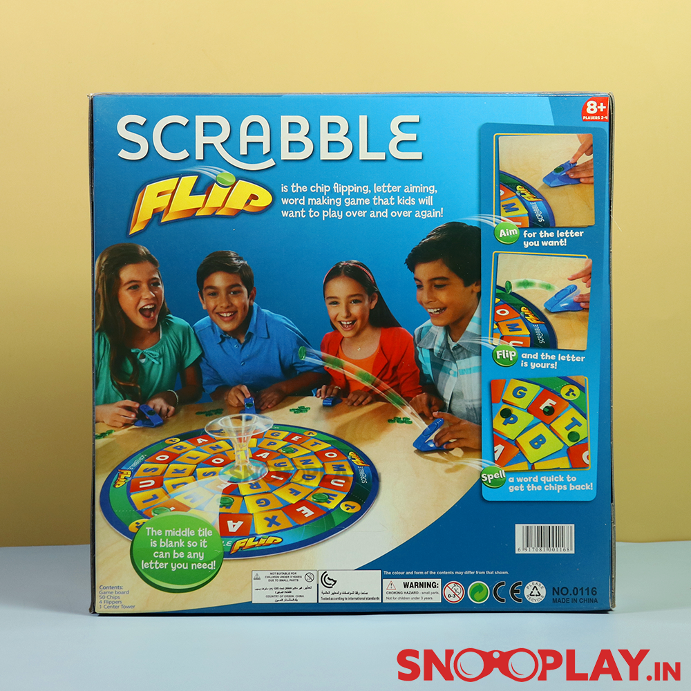Scrabble Flip Board Game (Action Packed Word Game)