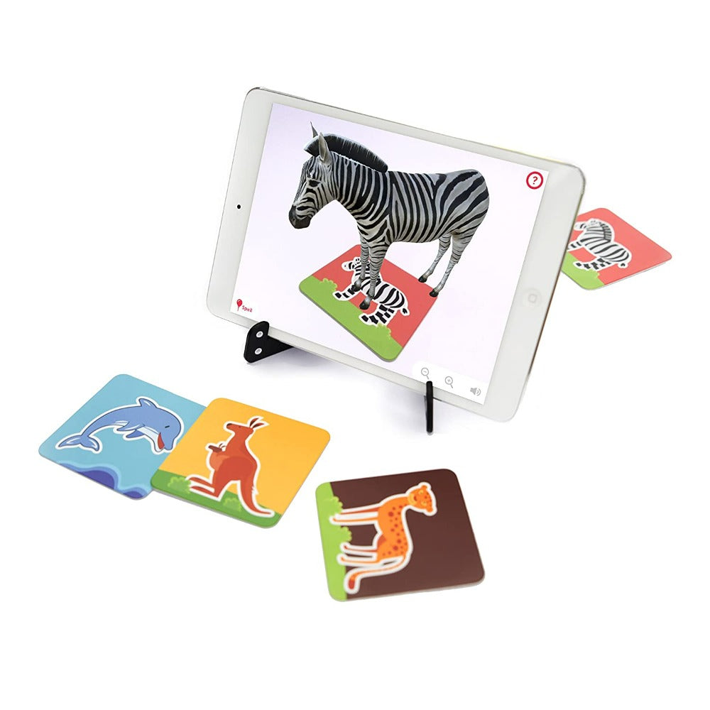 Safari AR Flashcards - 60 Animals (Interactive Game)