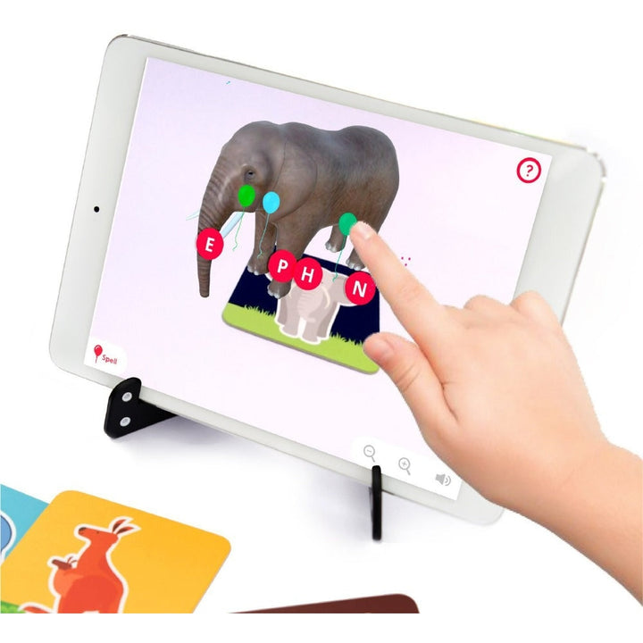 Safari AR Flashcards - 60 Animals (Interactive Game)