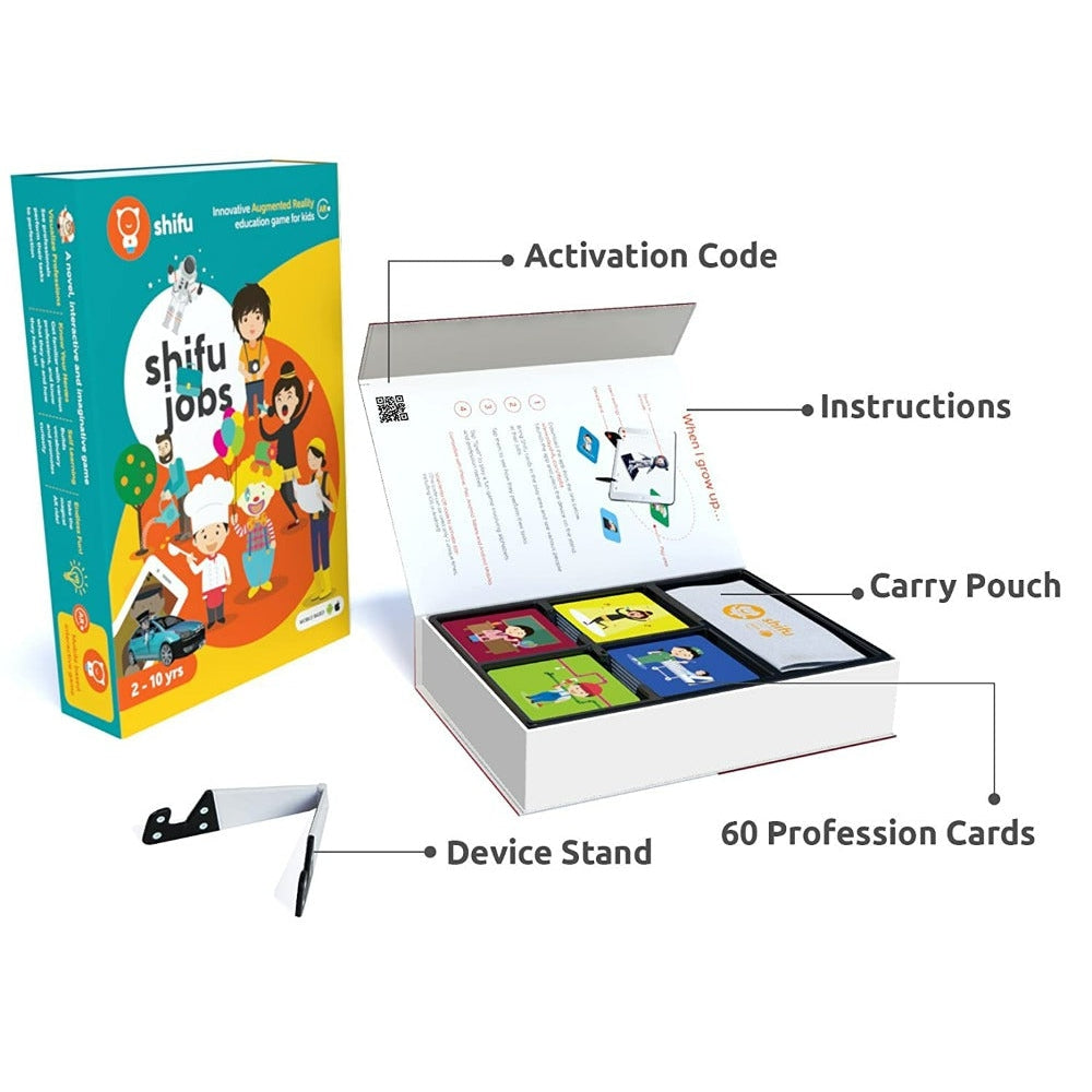 Jobs AR Flashcards - 60 Professions (Interactive Game for Kids)