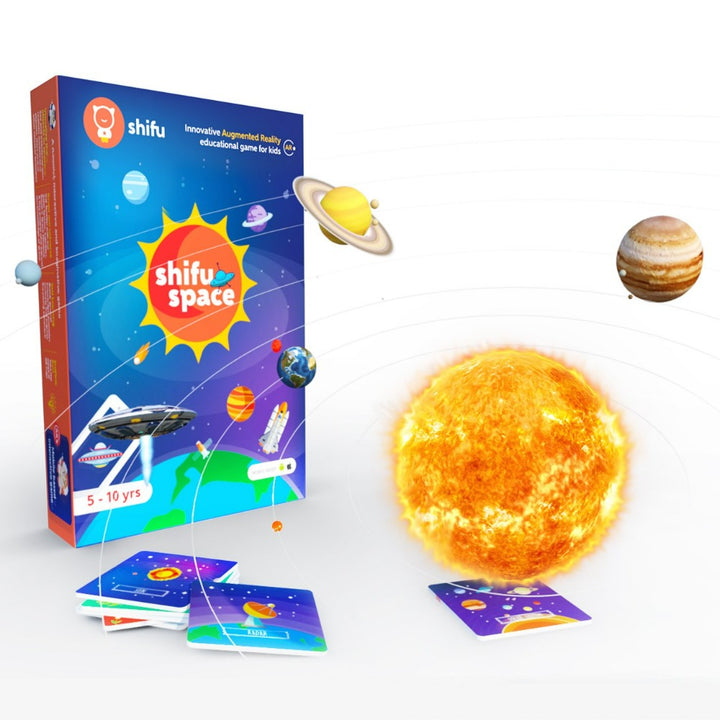 Space AR Flashcards - 60 Cards - Solar System & Beyond (Interactive STEM Game)