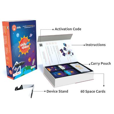 Space AR Flashcards - 60 Cards - Solar System & Beyond (Interactive STEM Game)