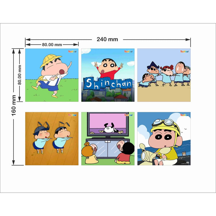 Wooden Jigsaw Puzzles Toy for Kids & Children, Shinchan 54 Pieces 6 in 1 Jigsaw Puzzles, Anime Cartoon Character