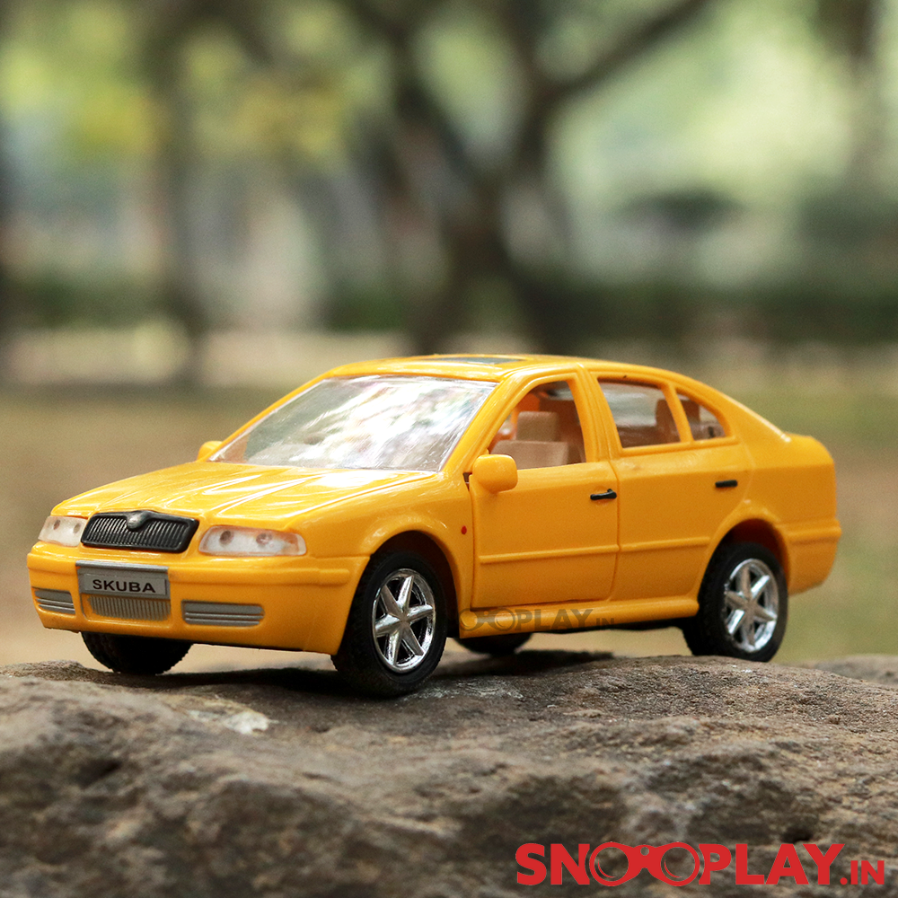Skuba Car (Skoda) with Openable Doors & Pull Back Action -Assorted Colours front angle