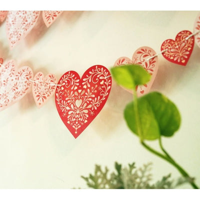 Sweet Hearts Premium Paper Bunting