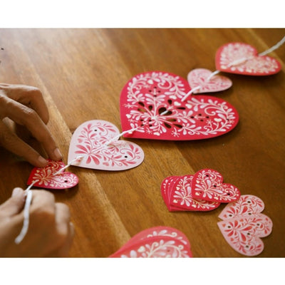 Sweet Hearts Premium Paper Bunting