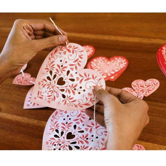 Sweet Hearts Premium Paper Bunting