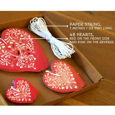 Sweet Hearts Premium Paper Bunting